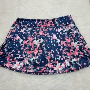 Fulbelle Geometric Pink and Blue Women's Skort